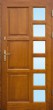 Drzwi zewnętrzne drewniane DS14 szkło płaskie lustro weneckie