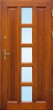 Drzwi zewnÄtrzne drewniane DS6 szkĹo wypukĹe reflex brÄz