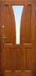 Drzwi zewnÄtrzne drewniane DS12 szkĹo wypukĹe reflex brÄz