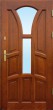 Drzwi zewnętrzne drewniane DS15 szkło wypukłe reflex brąz