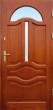 Drzwi zewnętrzne drewniane DS18 szkło płaskie lustro weneckie