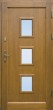 Drzwi zewnÄtrzne drewniane DS35 szkĹo wypukĹe reflex brÄz