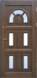 Drzwi zewnÄtrzne drewniane DS46 szkĹo wypukĹe reflex brÄz