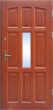 Drzwi zewnÄtrzne drewniane DS47 szkĹo pĹaskie lustro weneckie