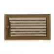 Kratka kominkowa 16x32 cm z żaluzją stare złoto