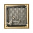 Kratka kominkowa 16x16 cm złota patyna